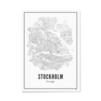 Poster City Map Stockholm 21 x 30 cm