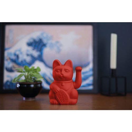 Donkey Products Lucky Cat rot für Mut und Kraft