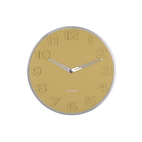 Karlsson Wanduhr New Original Mustard Yellow Karlsson Wanduhr New Original Mustard Yellow