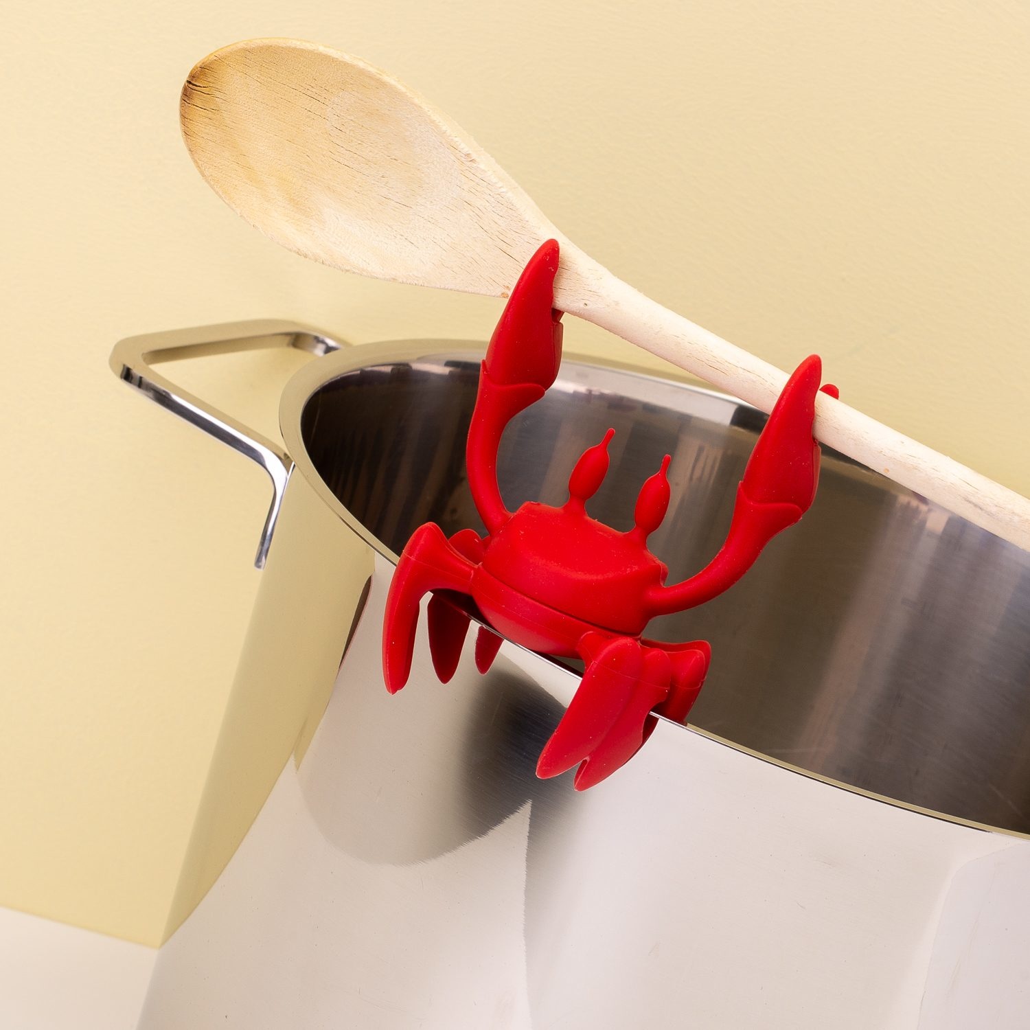 Ototo Design Spoon holder and Steam releaser Red - Kado in Huis