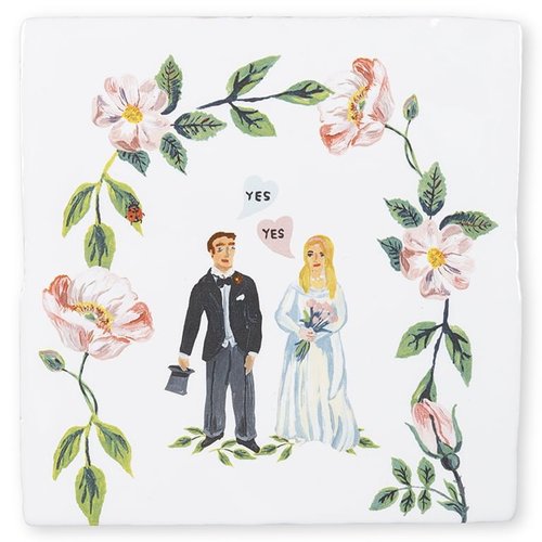 Storytiles Decorative Tile She Said Yes medium