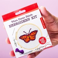 Mini Cross Stitch Embroidery Kit Butterfly