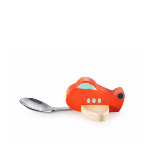 Donkey Products Baby Spoon Airplane Knatter red