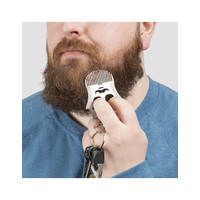 Keychain multi tool with Beard Comb