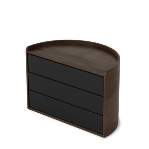 Umbra Jewelery box Moona black walnut