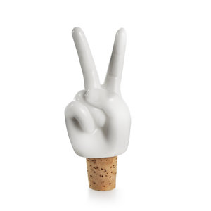 Donkey Products Wein Stopper Peace hands
