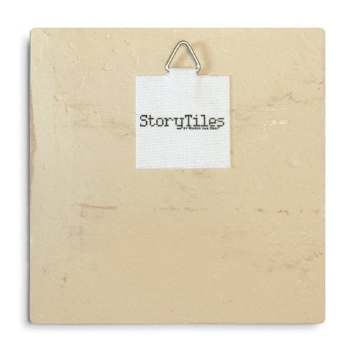 Storytiles Decorative Tile Bookworm medium