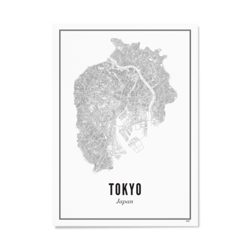 Wijck Poster Tokyo Stad 21 x 30 cm