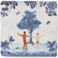 Decorative Tile Adam & Adam in the garden of Eden small