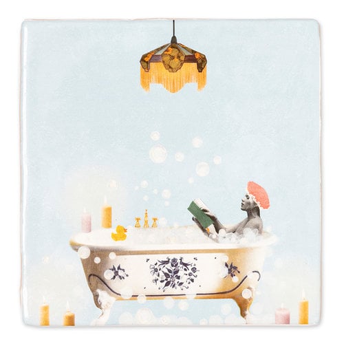 Storytiles Decorative Tile  Bathing Time Small