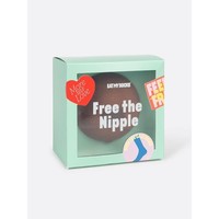 Socken Free the Nipple braun