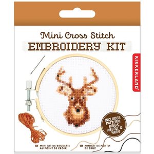 Kikkerland Mini Embroidery Kit Reindeer