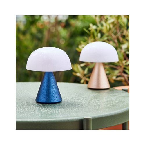 Lexon Wiederaufladbare  LED Lampe Mina M dark blue