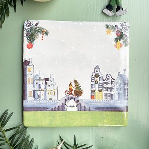 Storytiles Decorative Tile Christmas Tree Coming through small