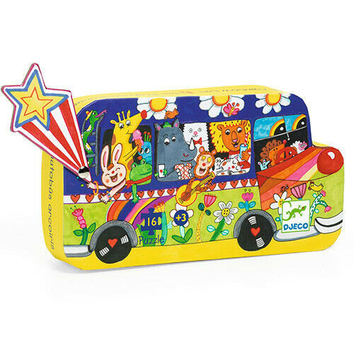 Djeco Puzzle Rainbow Bus 16 pieces