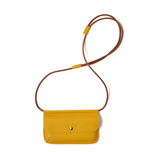 Keecie Leather Phone case Hang On yellow