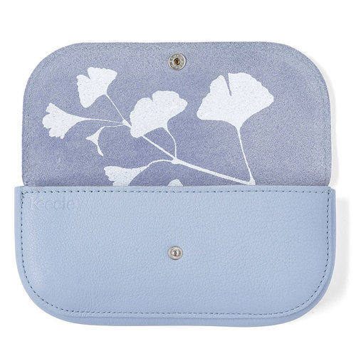 Keecie Leather Sunglasses Case Sunny Greetings lavender blue