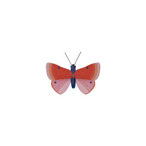 Studio Roof Wall Decoration Butterfly Speckled copper