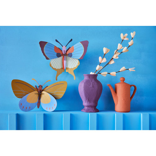 Studio Roof Wall Decoration Plum Fringe Butterfly