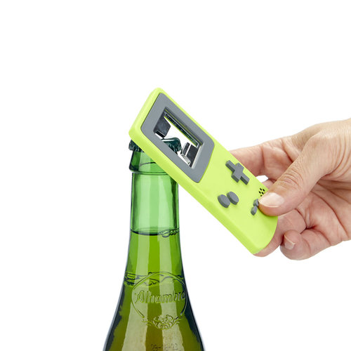 Balvi Bottle opener Game boy Start game green