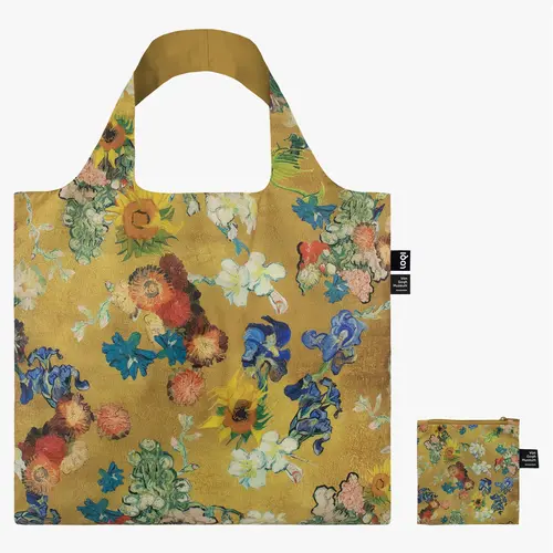 LOQI Foldable Shopper Van Gogh Museum 50th Anniversary Gold