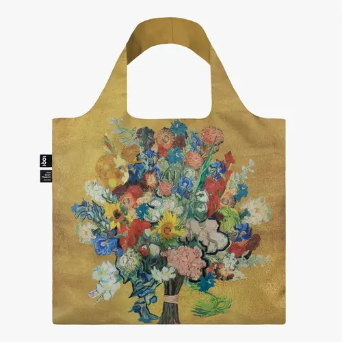 LOQI Foldable Shopper Van Gogh Museum 50th Anniversary Gold