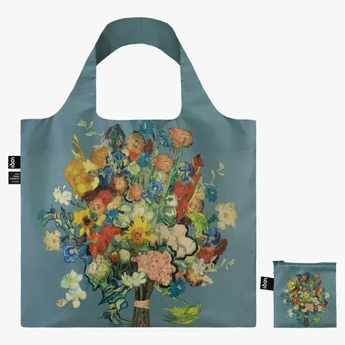 LOQI Opvouwbare Shopper Van Gogh Museum 50th Anniversary Blue