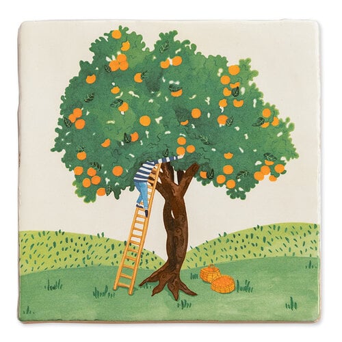 Storytiles Decorative Tile Fruit Picking Small