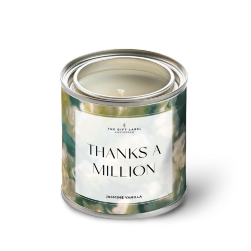 The Gift Label Scented candle in a can Thanks a Million 310 gr