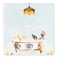 Decorative Tile Bathing time Medium