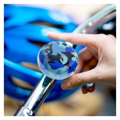 Pylones Bicycle bell Atmosphère camouflage blue