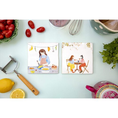 Storytiles Decorative Tile coffee time Small