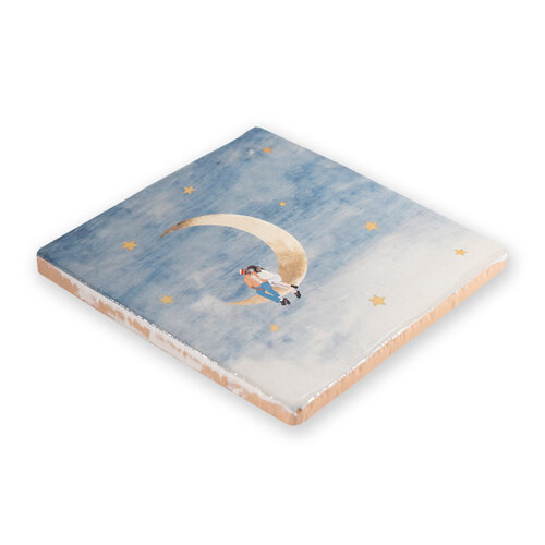 Storytiles Decorative Tile to the moon and back Small