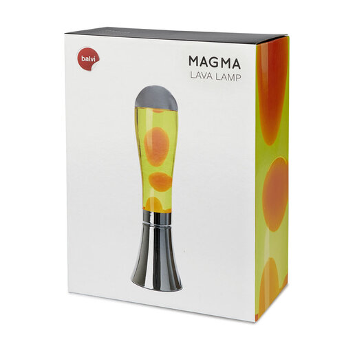 Balvi Lava lamp Magma Silver Yellow Aluminium