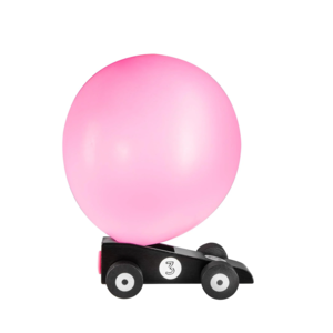 Donkey Products Rennwagen mit Ballon Blackstar