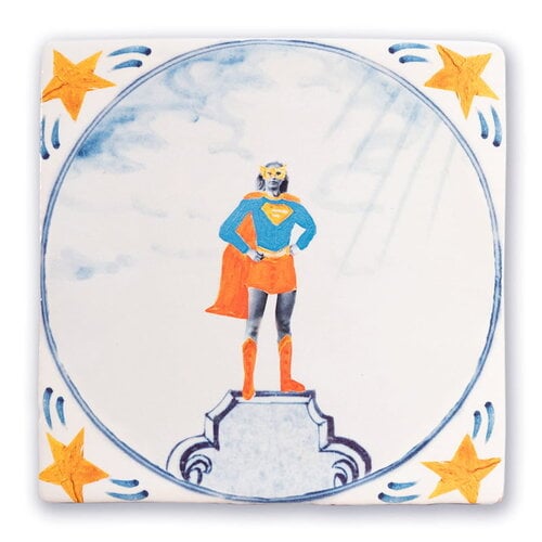 Storytiles Decorative Tile Superwoman Small