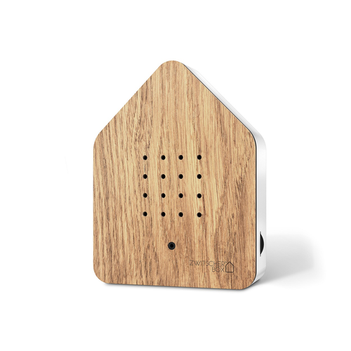 Relaxound Zwitscherbox  Bird  Sounds  Oak White with motion Sensor