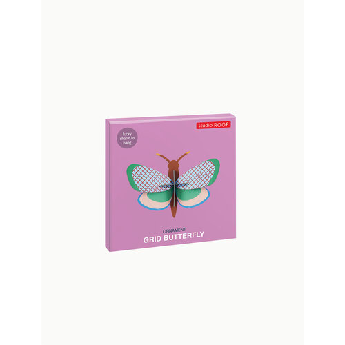 Studio Roof 3D Ornament Grid butterfly