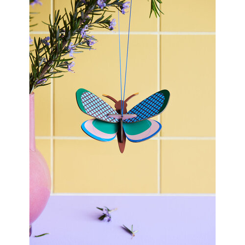 Studio Roof 3D Ornament Vlinder grid butterfly