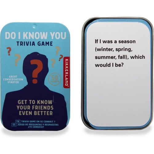 Kikkerland Trivia Game Do I Know You