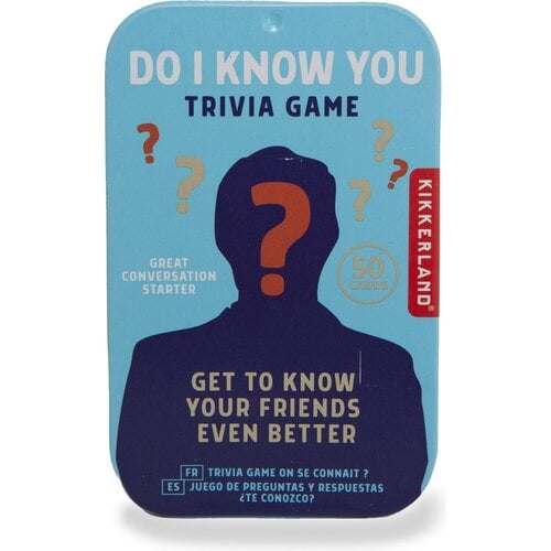 Kikkerland Trivia Game Do I Know You