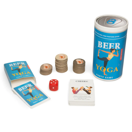 Kikkerland Beer Yoga Party game 2 bis sechs Spieler