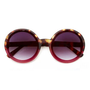 Okkia Sunglasses Round Glasses Havana Pink