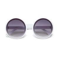 Sunglasses Round Glasses White