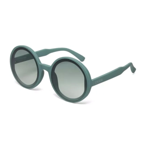 Okkia Sonnenbrille Runde Gläser Green Sage Monica