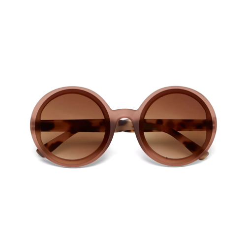 Okkia Sunglasses Round Glasses Pink Havanna Monica