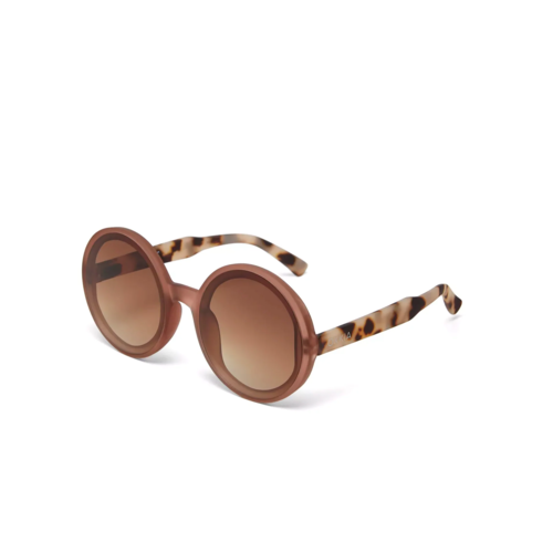 Okkia Sunglasses Round Glasses Pink Havanna Monica