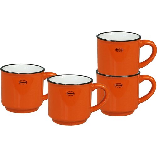 Cabanaz Espresso kopje retro orange keramiek