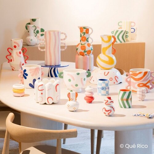 Que Rico Mini Vase Trio Luis  Isla  Elena Set of 3