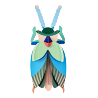 Wanddecoratie Emerald Beetle